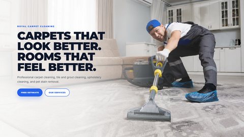 Royal Carpet Cleaning website thumbnail