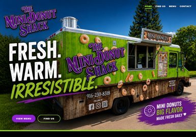 The MIni Donut Shack website thumbnail