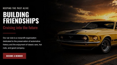 Car Clubs turnkey website thumbnail